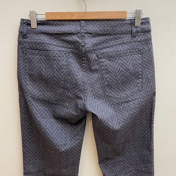 Prana Kara Skinny Jeans Womens Size 6 Gray Chevron Stretch Pockets Low Rise - Picture 9 of 13